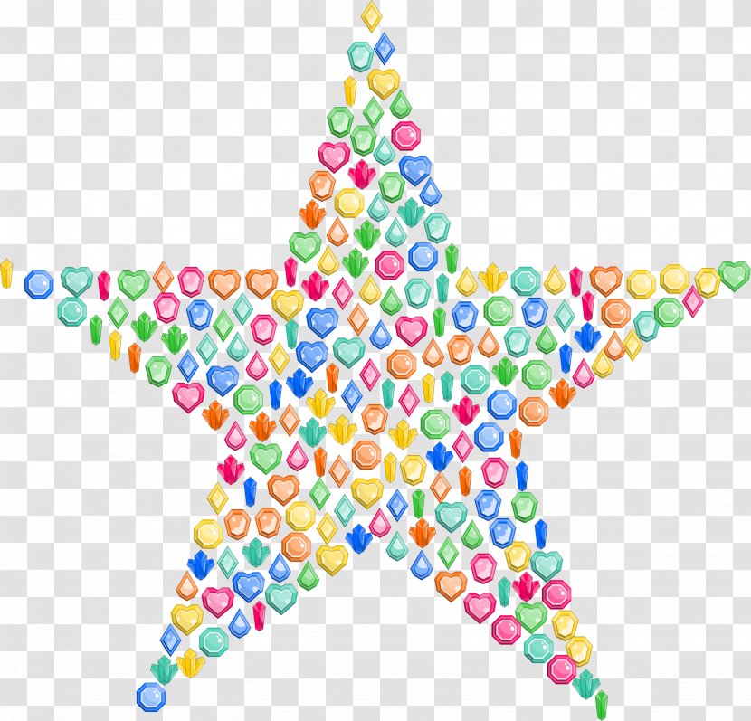 Gemstone Jewellery Clip Art - Holiday Ornament - Shining Star Transparent PNG