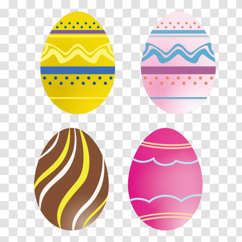 Easter Bunny - Egg - Color Vector Transparent PNG