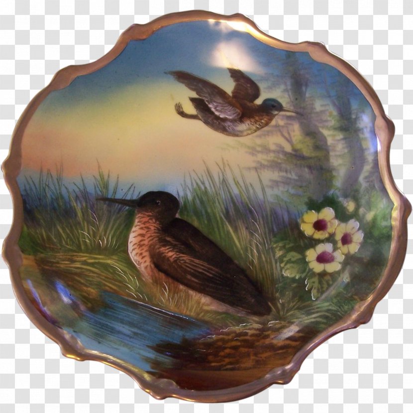 Tableware Platter Ceramic Plate Porcelain - Hand-painted Birds And Flowers Transparent PNG