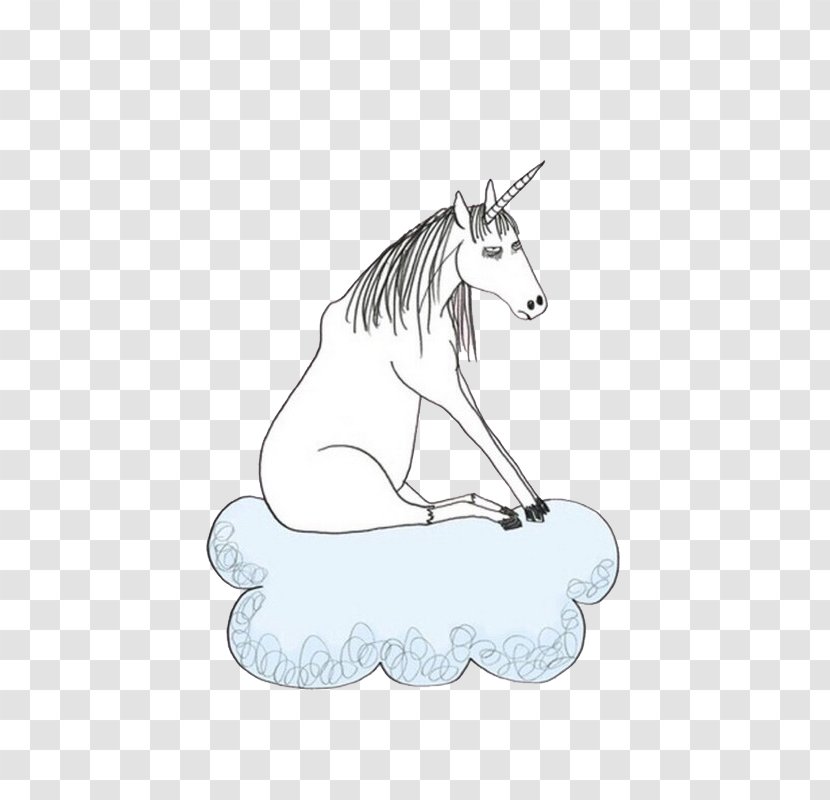 Unicorn White - Head Transparent PNG