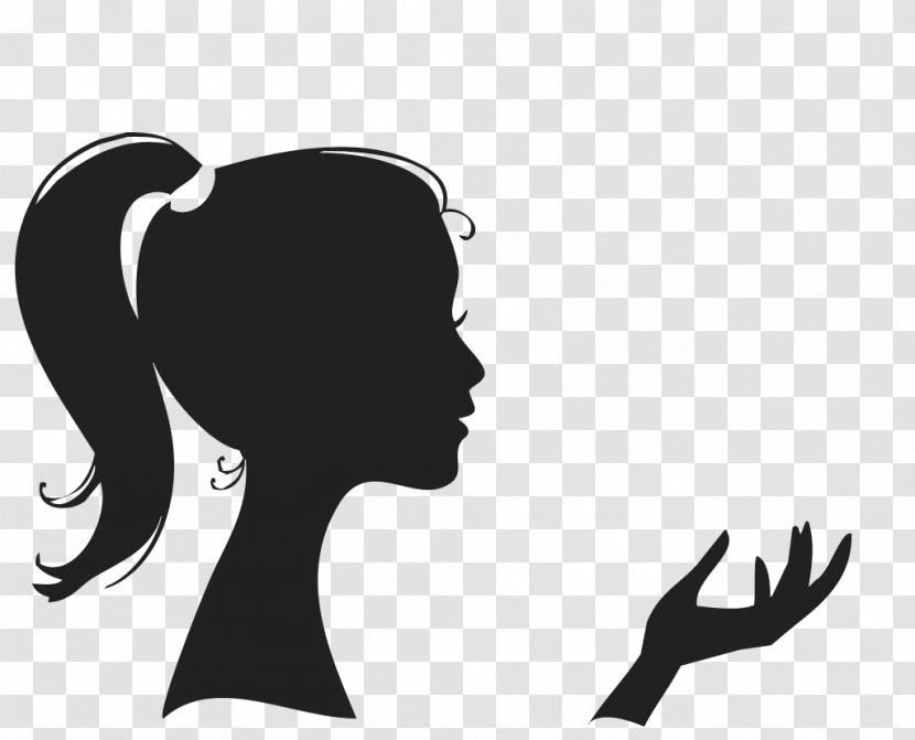 Silhouette Photography - Smile - Thinking Woman Transparent PNG