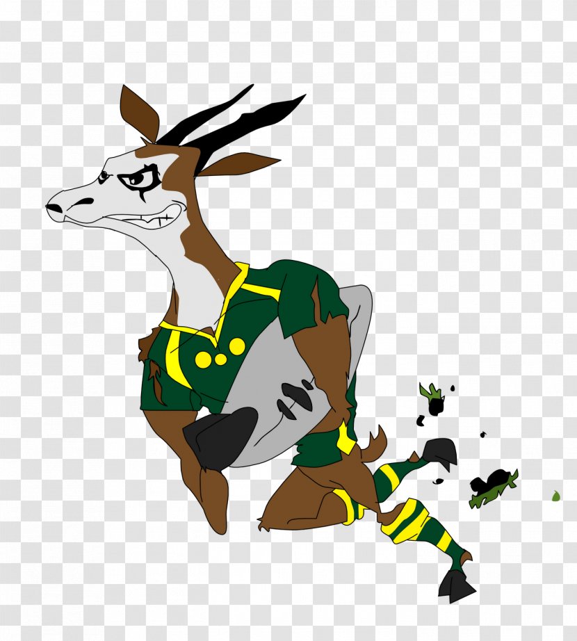 South Africa National Rugby Union Team Springbok 2011 World Cup - Tail - Deer Transparent PNG
