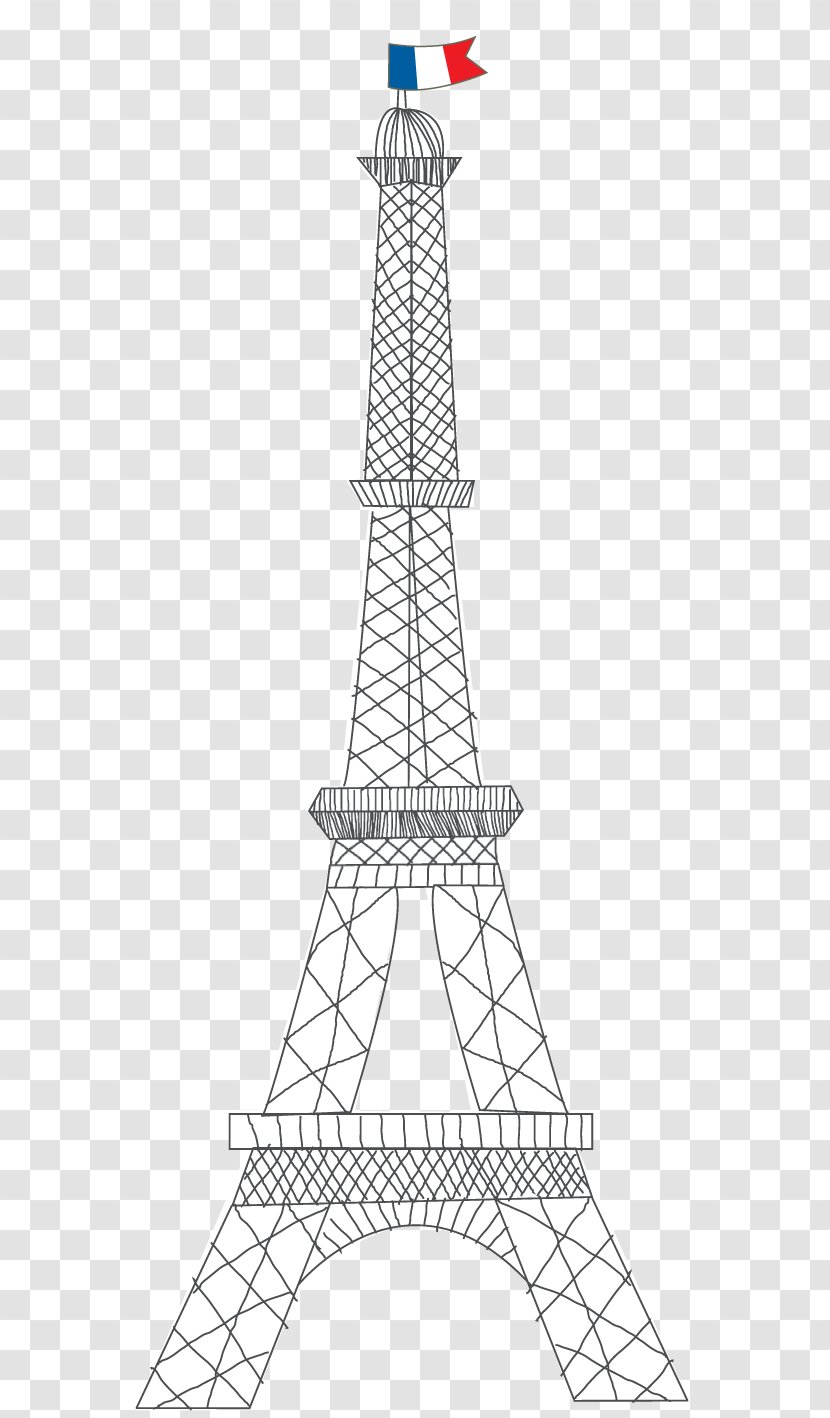 /m/02csf Product Design Drawing Tower Line - Eiffel Transparent PNG