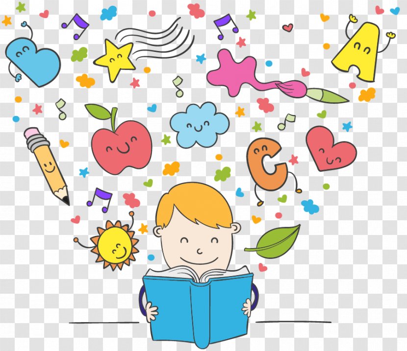 Comics Reading Cartoon Comic Book - Child - Animation Transparent PNG