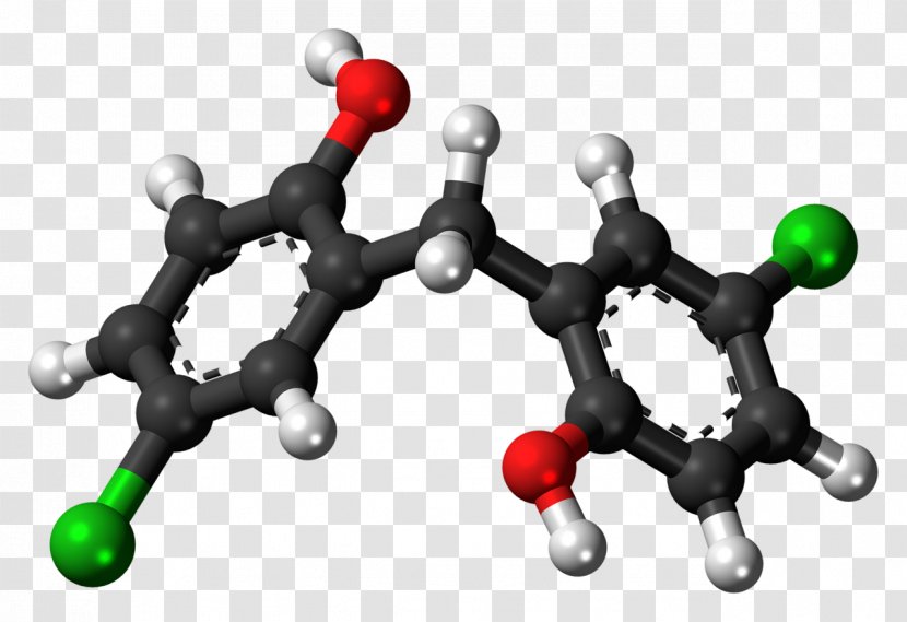 Dichlorophen Molecule Anticestodal Agent Hydrophobe Chemistry - Body Jewelry Transparent PNG