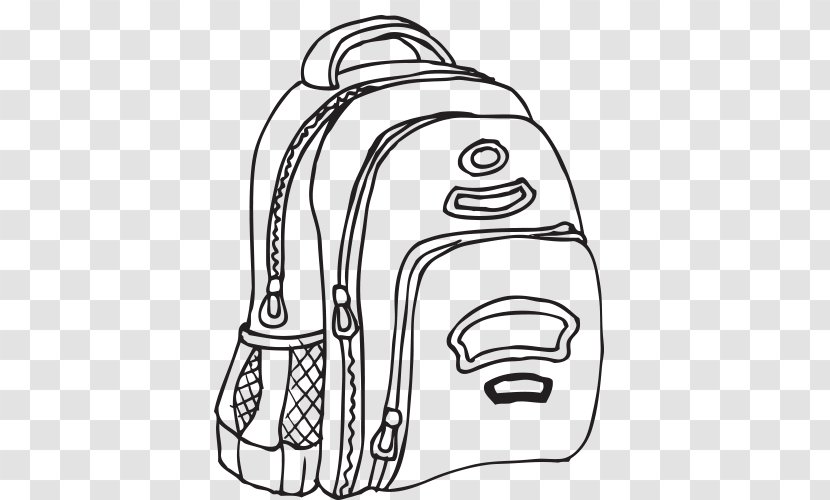 Satchel Cartoon Drawing - Head - Learning Materials,desk,Learn,textbook,school Bag,pen,Line Effect Transparent PNG