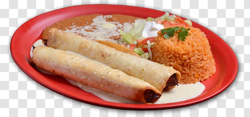 Taquito Mexican Cuisine Burrito Spring Roll Popiah - Food Transparent PNG