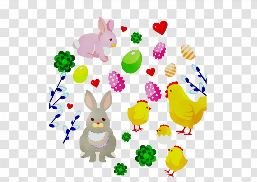 Rabbit Chicken Easter Bunny Illustration Drawing - Holiday Transparent PNG