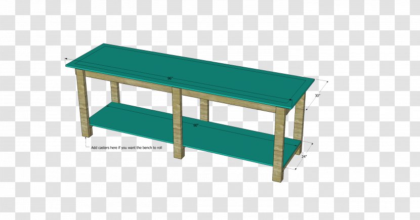 Table Workbench Woodworking Furniture - Do It Yourself - Bench Plan Transparent PNG
