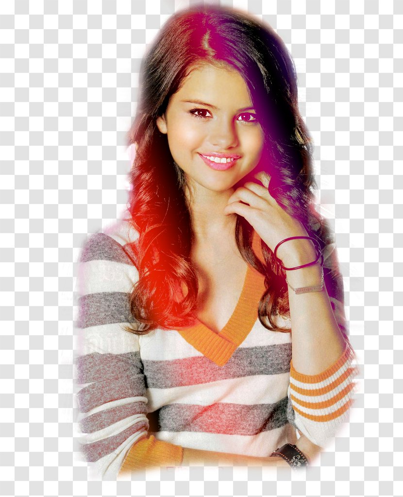 Selena Gomez Actor Hair Coloring I-D Wink - Heart Transparent PNG
