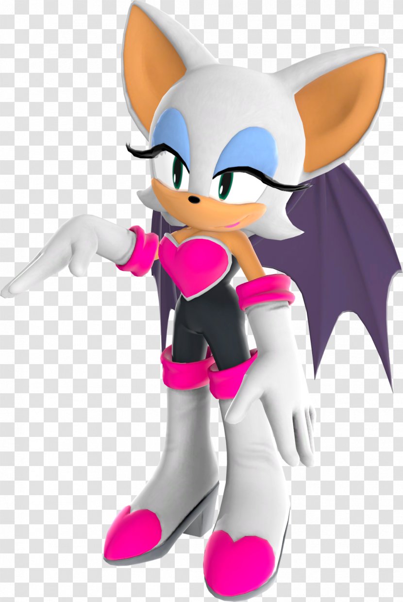 Rouge The Bat Sonic 3D Amy Rose Doctor Eggman - Purple - Hedgehog Transparent PNG