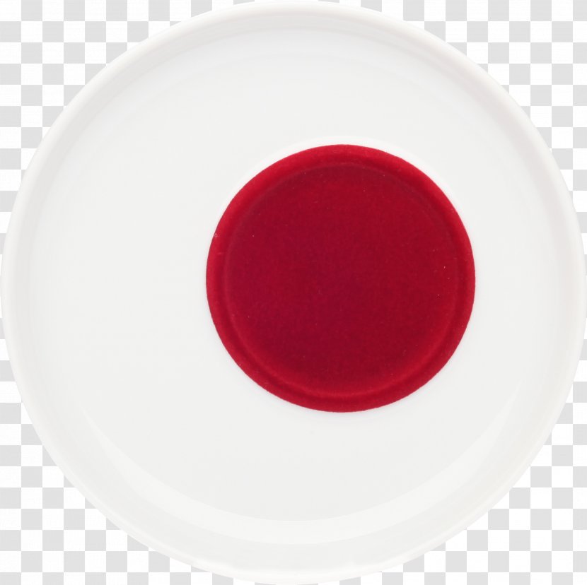 Plate Saucer KAHLA/Thüringen Porzellan GmbH Red Color - Tableware Transparent PNG