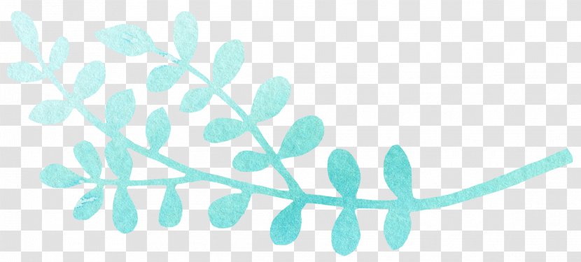 Blue Watercolor Painting Graphic Design Wallpaper - Azure - Drawing Plant Transparent PNG