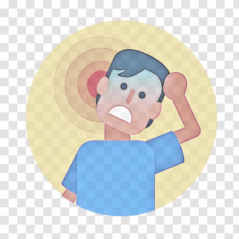 Cartoon Head Cheek Arm Hand - Gesture Finger Transparent PNG