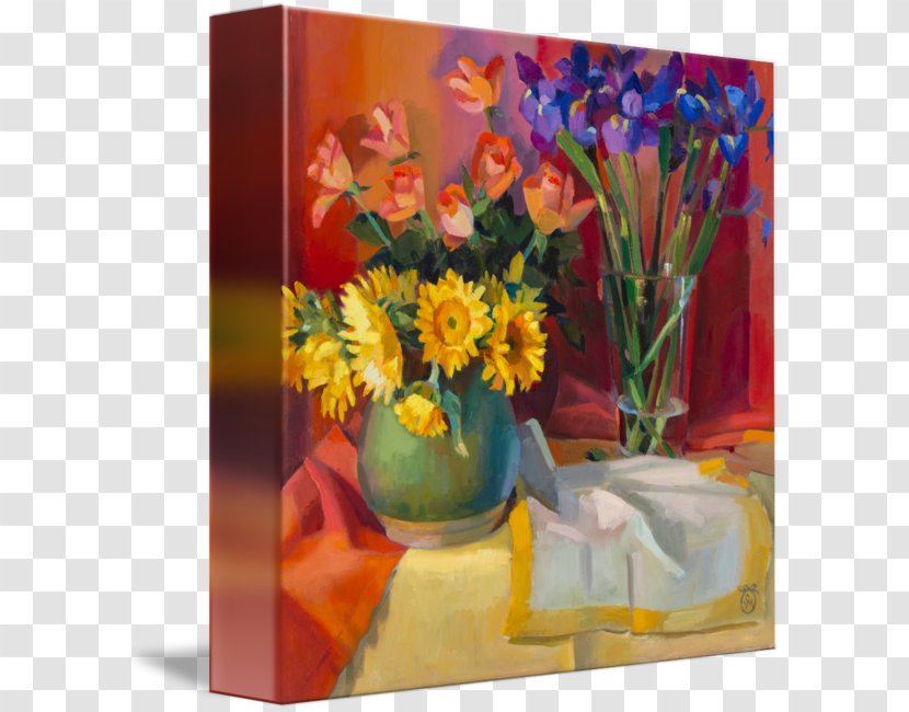 Floral Design Art Still Life Painting Gallery Wrap Transparent PNG