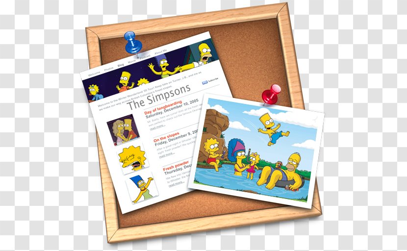 Picture Frame Text Play Yellow - Duff Beer - IWeb Simpsons Transparent PNG