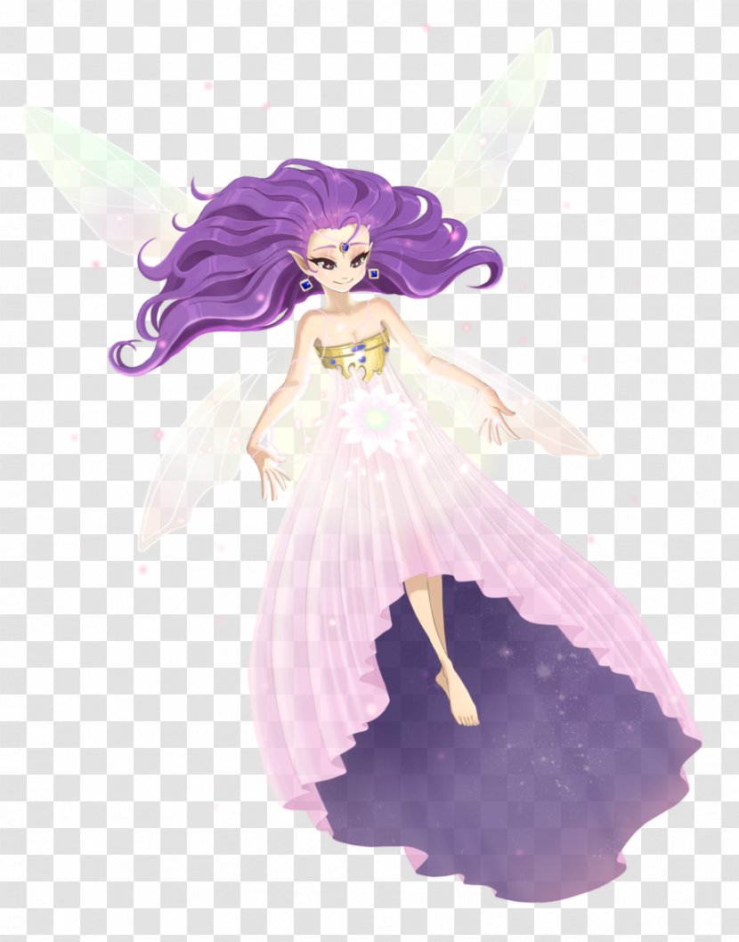 Fairy ISTX EU.ESG CL.A.SE.50 EO Costume Design Illustration Figurine - Lilac - Continuation Transparent PNG