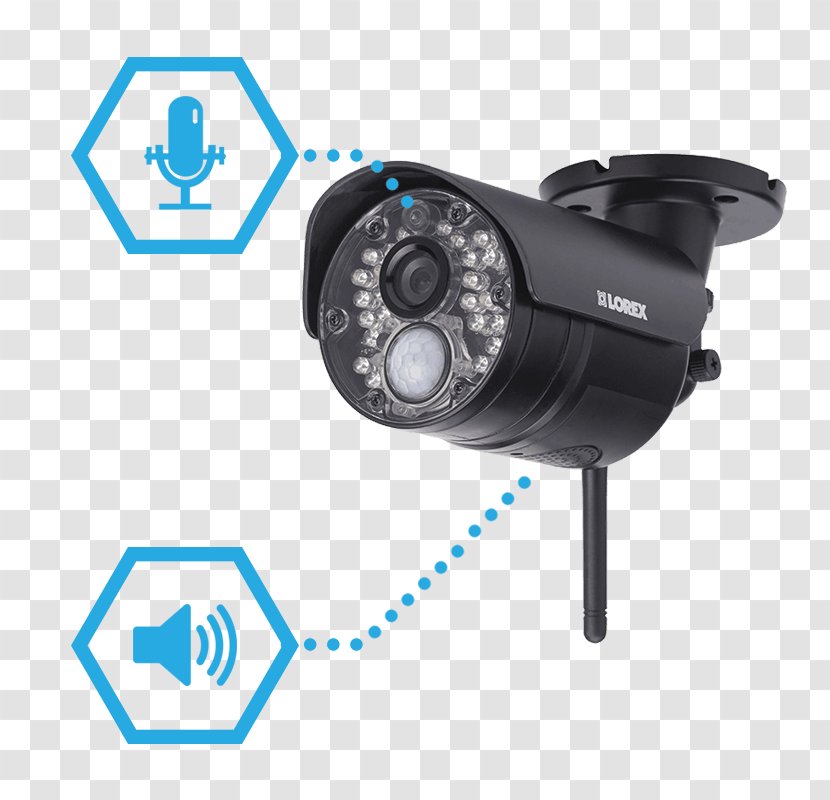 Lorex LW2770 Closed-circuit Television Wireless Security Camera Surveillance - Audio - Night Vision Device Transparent PNG
