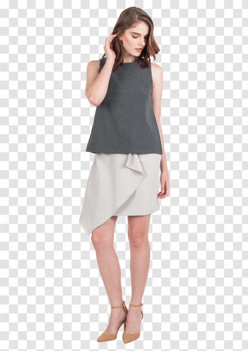 T-shirt Shoulder Sleeveless Shirt Dress - Pencil Skirt Transparent PNG