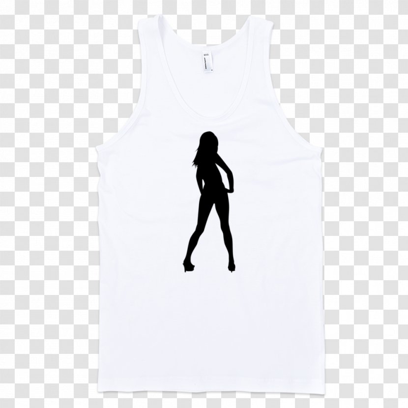 T-shirt Shoulder Sleeveless Shirt Outerwear - Silhouette Transparent PNG