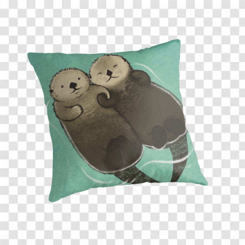 Otter Throw Pillows T-shirt Cushion - Curtain - Tapestry Transparent PNG