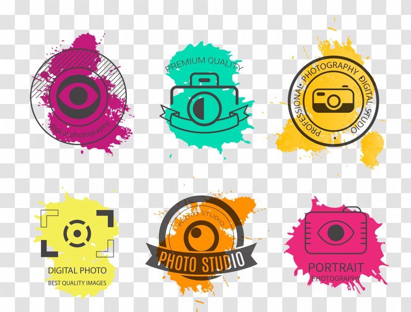 Logos Photography - Camera - Aesthetic Photographic Vector Elements Transparent PNG