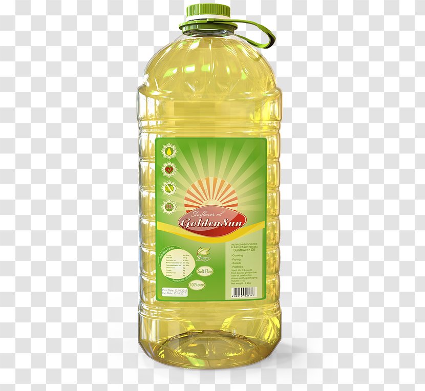 Soybean Oil Sunflower Cooking Vegetable - Glass Bottle Transparent PNG