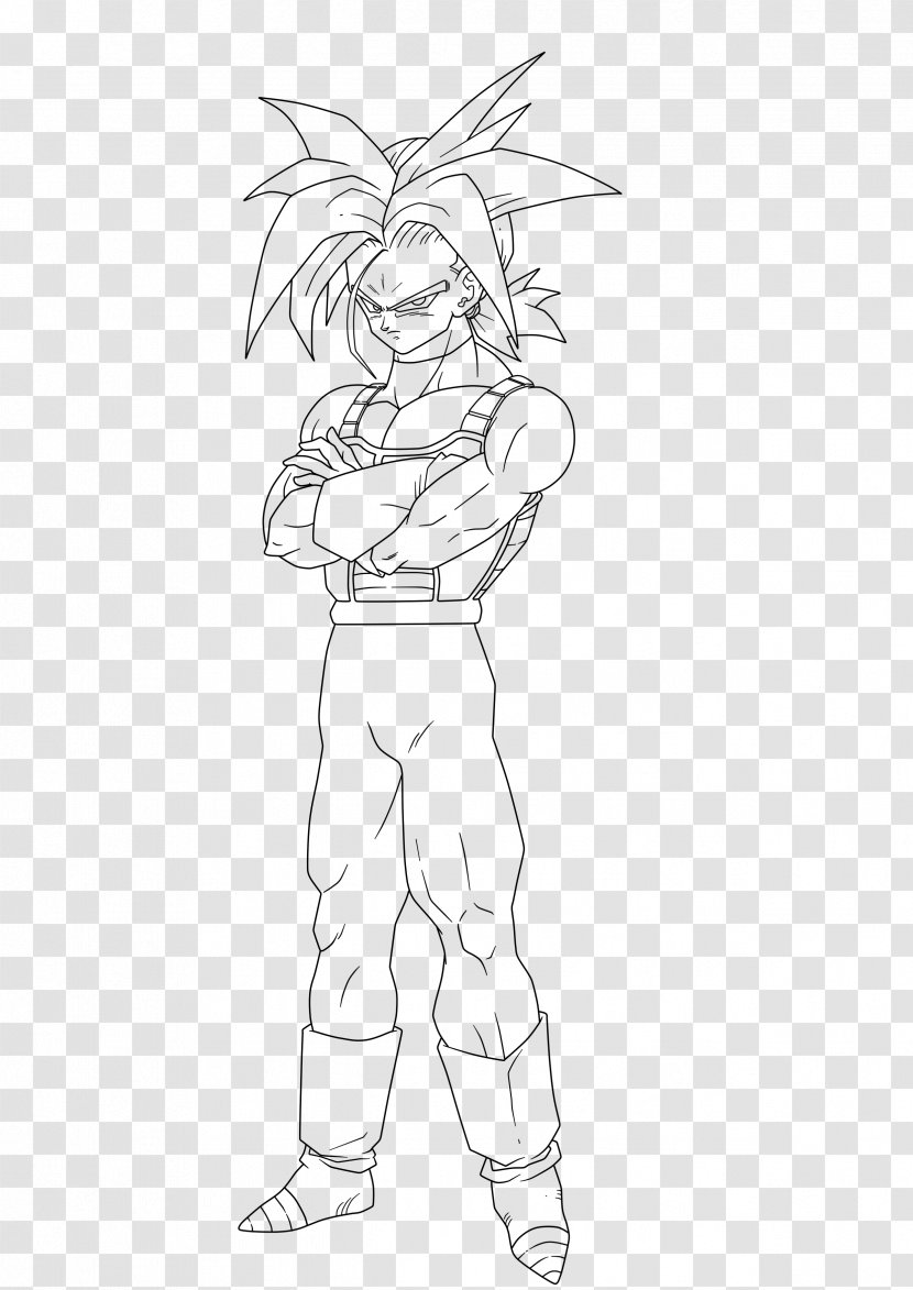 Trunks Goku Goten Gohan Sketch - Artwork - Drawing Akiba Transparent PNG