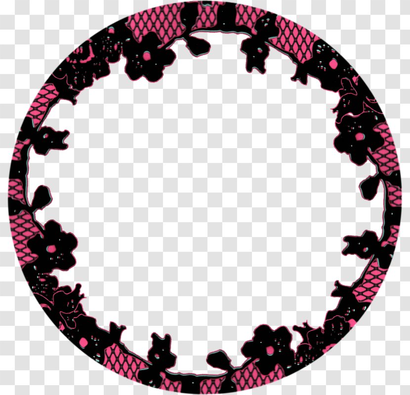Picture Frame Red - Pink - Circle Transparent PNG