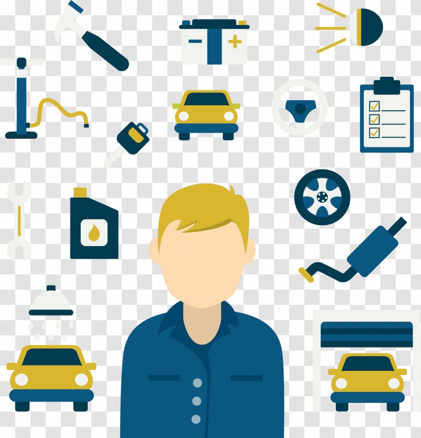 Car Automobile Repair Shop Adobe Illustrator Icon - Human Behavior - Vector Painted Transparent PNG