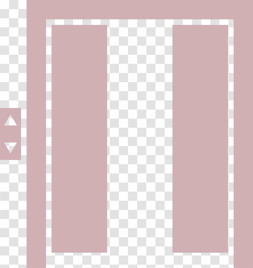 Riel Door - Gate - Open Pink Vector Transparent PNG