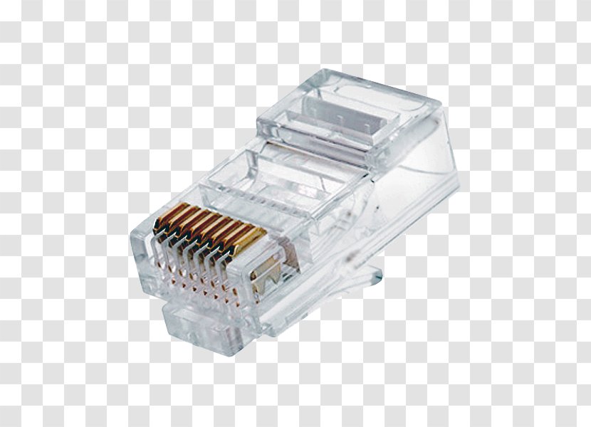 Electrical Connector 8P8C Registered Jack Category 5 Cable Modular - Class F Transparent PNG