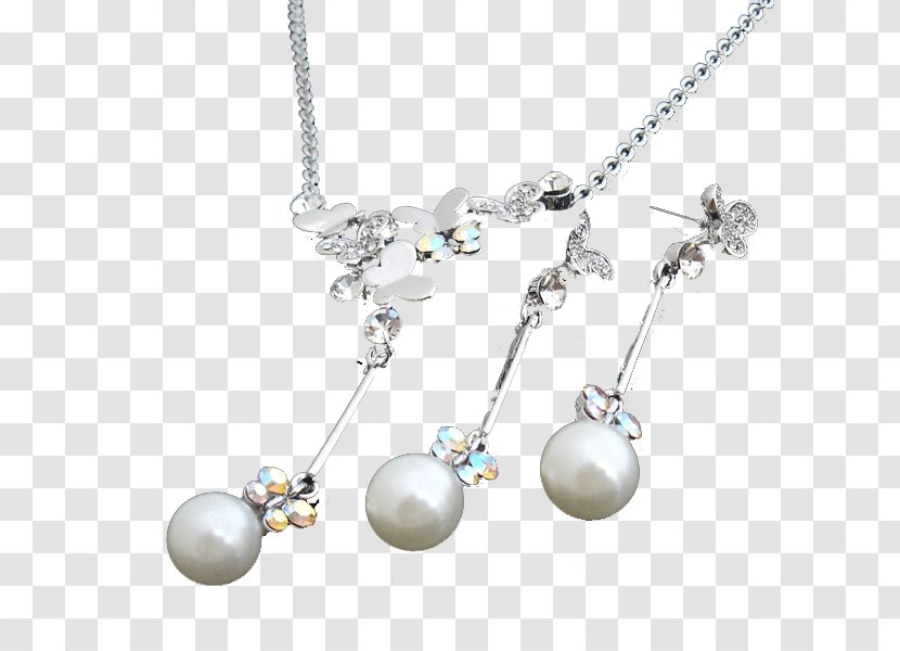 Earring Necklace Pearl Jewellery - Jewelry Making - Bead Transparent PNG