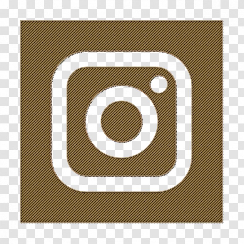 Solid Social Media Logos Icon Instagram - Logo - Beige Transparent PNG