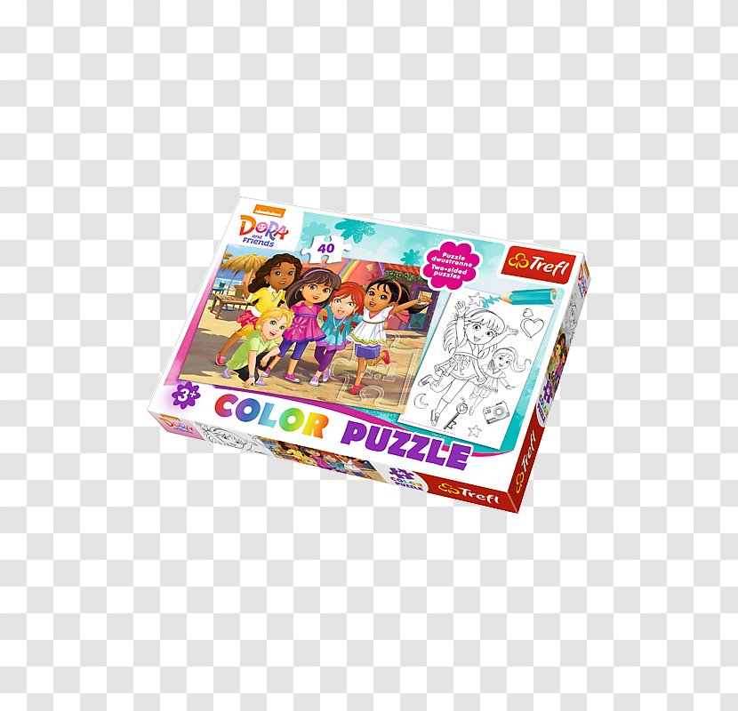 Jigsaw Puzzles Toy Trefl 40pcs Color Puzzle - Dora And Friends ProducerToy Transparent PNG