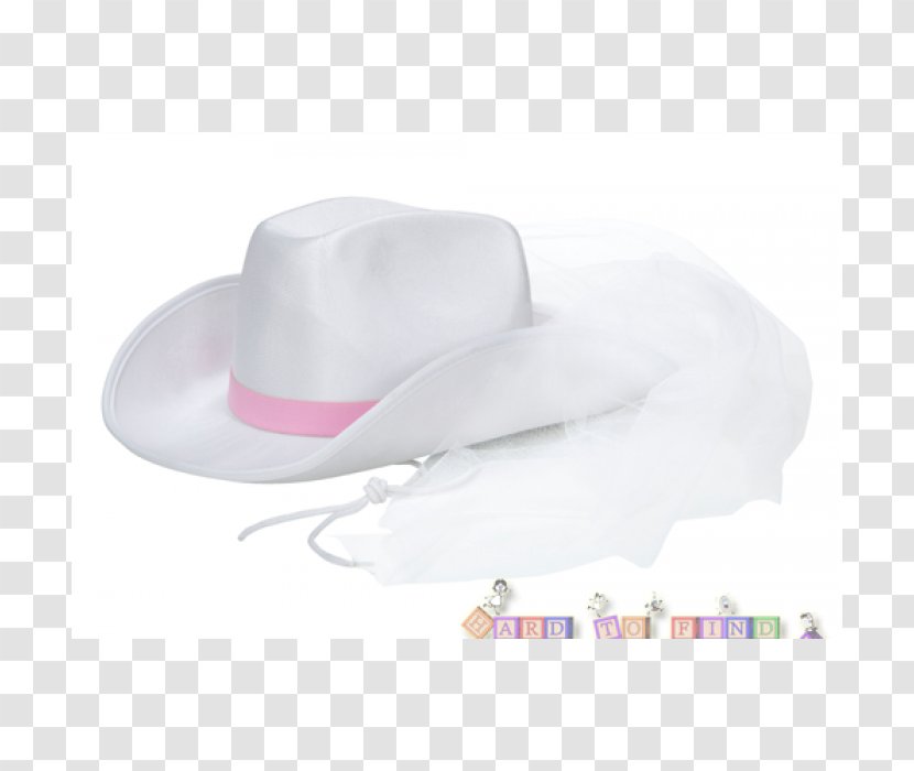 Cowboy Hat Veil Bachelorette Party White Transparent PNG