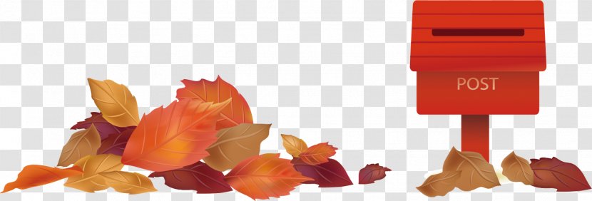 Autumn Email Illustration - Leaf - Mail Leaves Background Material Transparent PNG
