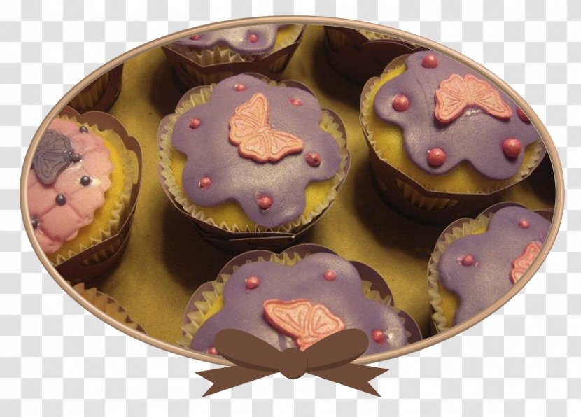 Cupcake Frosting & Icing Petit Four Muffin Praline - Food - Chocolate Transparent PNG