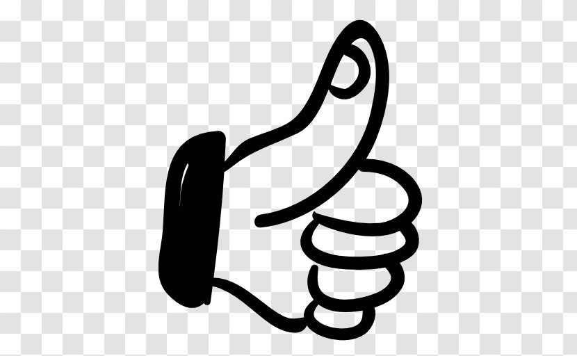 Thumb Signal - Monochrome - Thumbs Up Icon Transparent PNG