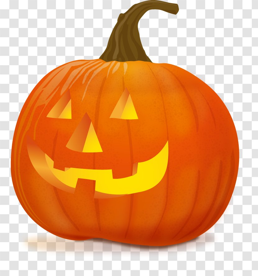 Halloween Jack-o'-lantern Pumpkin Candy Corn - Gourd - Vector Transparent PNG