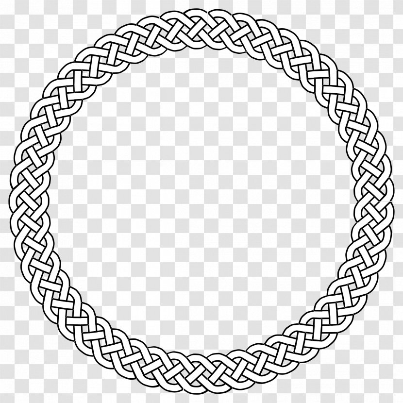 Braid Clip Art - Circle Border Transparent PNG