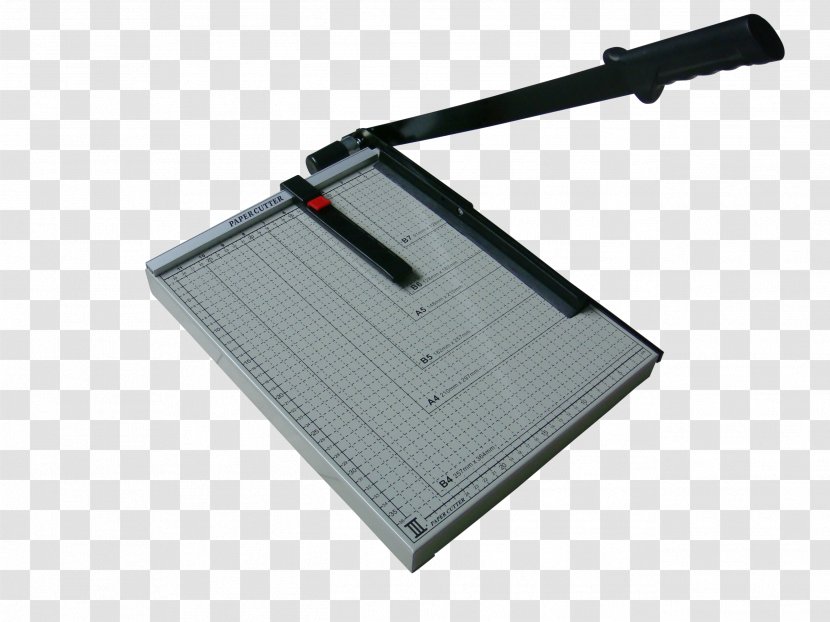 Paper Cutter Cisaille Standard Size Guillotine - Metal Transparent PNG