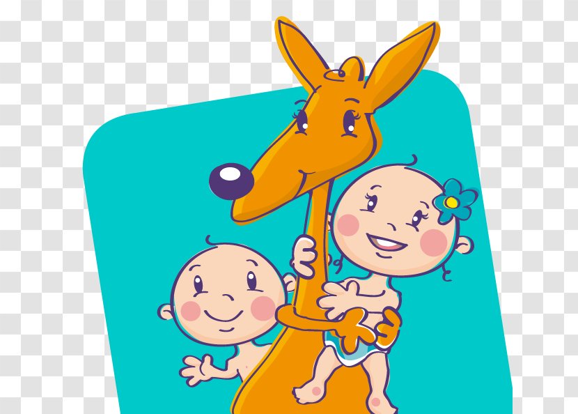 Clip Art Giraffids Easter Bunny Illustration Cartoon - Babysitter Banner Transparent PNG