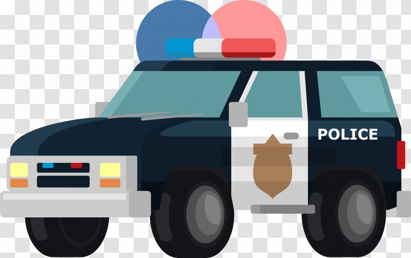 Police Car Patrolling Illustration - Transport - Armed Patrol Transparent PNG