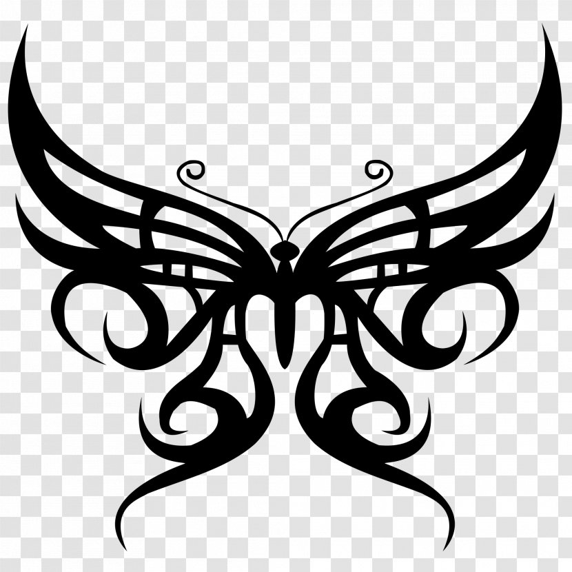 Tattoo Butterfly Body Art Flash - Brush Footed - Paper-cut Transparent PNG