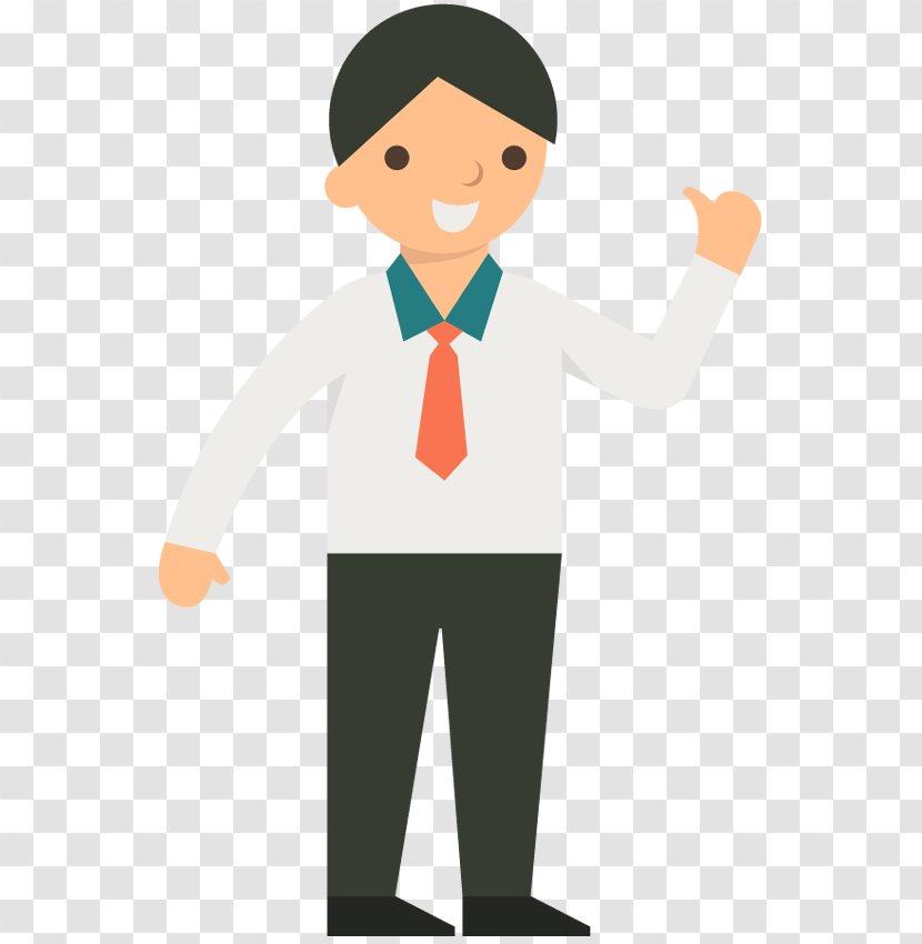 Thumb Signal Animation Animated Cartoon - Conversation - Businessman Transparent PNG