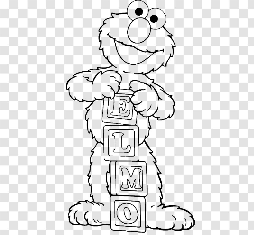 Elmo Coloring Book Child Colouring Pages Cookie Monster - Cartoon Transparent PNG