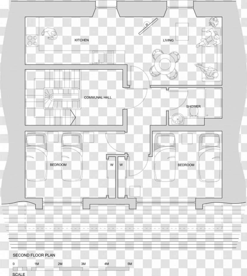 Floor Plan Dundee Apartment Storey - Attic Transparent PNG