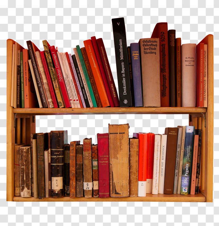 Library Cartoon - Bookend - Wood Publication Transparent PNG