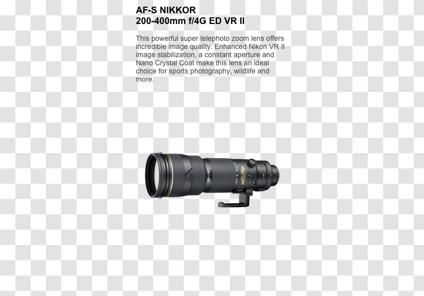 Nikon AF-S DX Nikkor 35mm F/1.8G D200 Zoom-Nikkor Telephoto 200-400mm F/4.0 Photography - Camera - Lens Transparent PNG